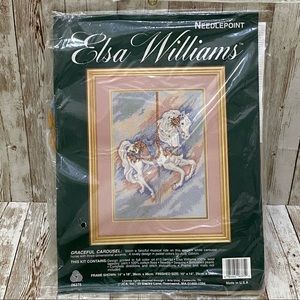 Elsa Williams Graceful Carousel Needlepoint Kit